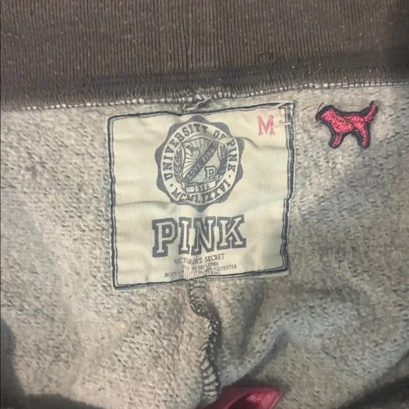 Victoria's Secret Gray and Pink Sweatpants - Picture 3 of 4